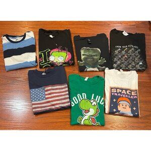 DISNEY LOT OF 7 SHIRTS SIZES XL